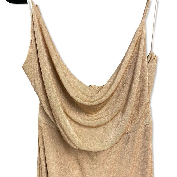 MISHA Moyra Jumpsuit Desert Rose
Tan Draped soft stretch Revolve US 8 - Picture 6 of 11